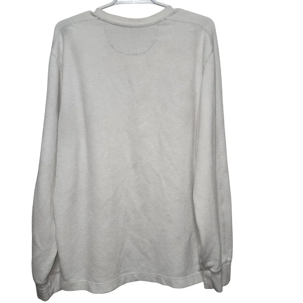 Banana Republic Waffle Knit Thermal Crewneck XL